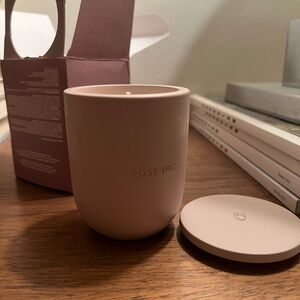 Rose Inc BNIB Candle w lid